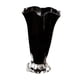 thumbnail image 3 of Jarrón de vidrio con pétalos, maceta decorativa para el hogar, elegante contenedor para arreglos florales, para decoración del comedor y el balcón. Negro, 3 of 5