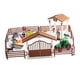 thumbnail image 3 of Mini Barn Farm Toys Playset Fence Farm Playset Para Niños Niñas De 3 A 12 Años Estilo A, 3 of 5