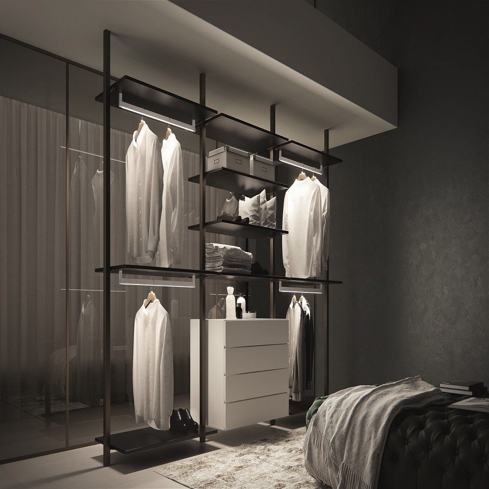 Domusline - Barra Closet Con Iluminación Led Domus Line 3,8w/12v 818 Mm