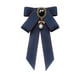 thumbnail image 1 of Broche De Lazo De Cinta Preatado Con Lazo, Broche De Corbata Para Camisa, Boda, Bricolaje, Azul Oscuro, 1 of 3
