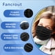 thumbnail image 3 of Mascarillas faciales desechables SDIW 100 piezas, 3 capas, negras, 3 of 6