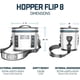 thumbnail image 4 of Enfriador blando portátil YETI Hopper Flip 8 Ridgeline Field Tan, 4 of 9