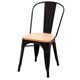 thumbnail image 2 of Set 4 Sillas Tolix Metal Con Asiento de Madera, 2 of 3