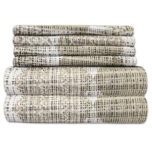 Sábanas Sweet Home Collection Monaco King, Tamaño 6 Unidades