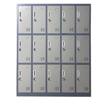 Prochef - Locker Casillero Metálico 5 Cuerpos 15 Puertas