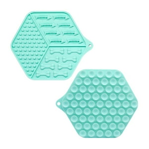 Winpet - Mat De Alimenatación Lenta Para Perros Y Gatos, Lick Mat 3 Texturas - Turquesa