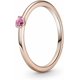 thumbnail image 1 of Anillo Pandora Rose Pink Solitaire, 1 of 2