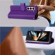 thumbnail image 3 of Funda Cartera para Samsung Galaxy Z Fold 6 Tarjetero Soporte Magnético y Correa Morado, 3 of 5