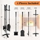 thumbnail image 2 of Juego De Herramientas Para Chimenea De 4 Piezas 76 Cm Hierro Negro, 2 of 9