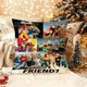 thumbnail image 1 of Friendz Collage Print Pillowcase - Soft Polyester Decorative Cushion Cover with Zipper Modern Pattern Double-Sided Printing Suitable for Sofa Bed Chair - Machin, 1 of 1