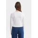 thumbnail image 3 of Polera Mujer Corte Diagonal Blanco, 3 of 4