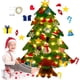 thumbnail image 1 of Árbol de Navidad Montessori de fieltro para niños pequeños con 21 piezas de adornos desmontables, árbol de Navidad Montessori con luces, árbol de Navidad de fieltro para niños de pared, 1 of 7