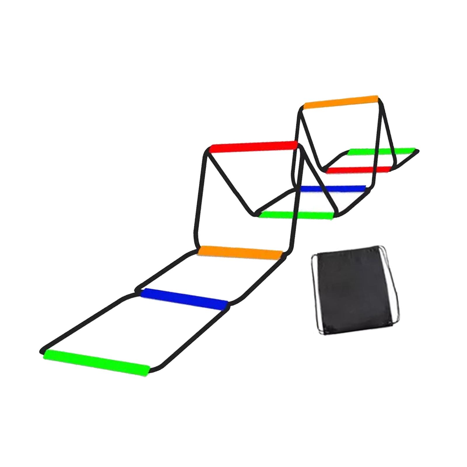 Ioensy - Escalera De Agilidad Escalera De Entrenamiento De Agilidad Multiusos Escalera De Juego De Pies De Fútbol 8 Rejillas Con Bolsa