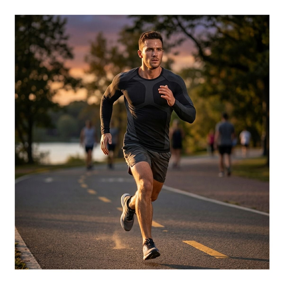 Genérico - Primera Capa Térmica Hombre/mujer Sin Costuras Running Outdoor