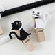 thumbnail image 2 of 10pcs Cute Cartoon Cat Memo Clip with Hemp Rope - Adorable Black and White Design - Perfect for Organizing and Staying Focused, 2 of 4