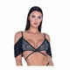 thumbnail image 1 of Top Rejilla Flecos Lentejuelas Roma Costume Negro Mujer, 1 of 2