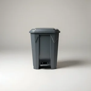 Recilock - Basurero 20 Lts Pedal Central - Gris Oscuro Mod 20K