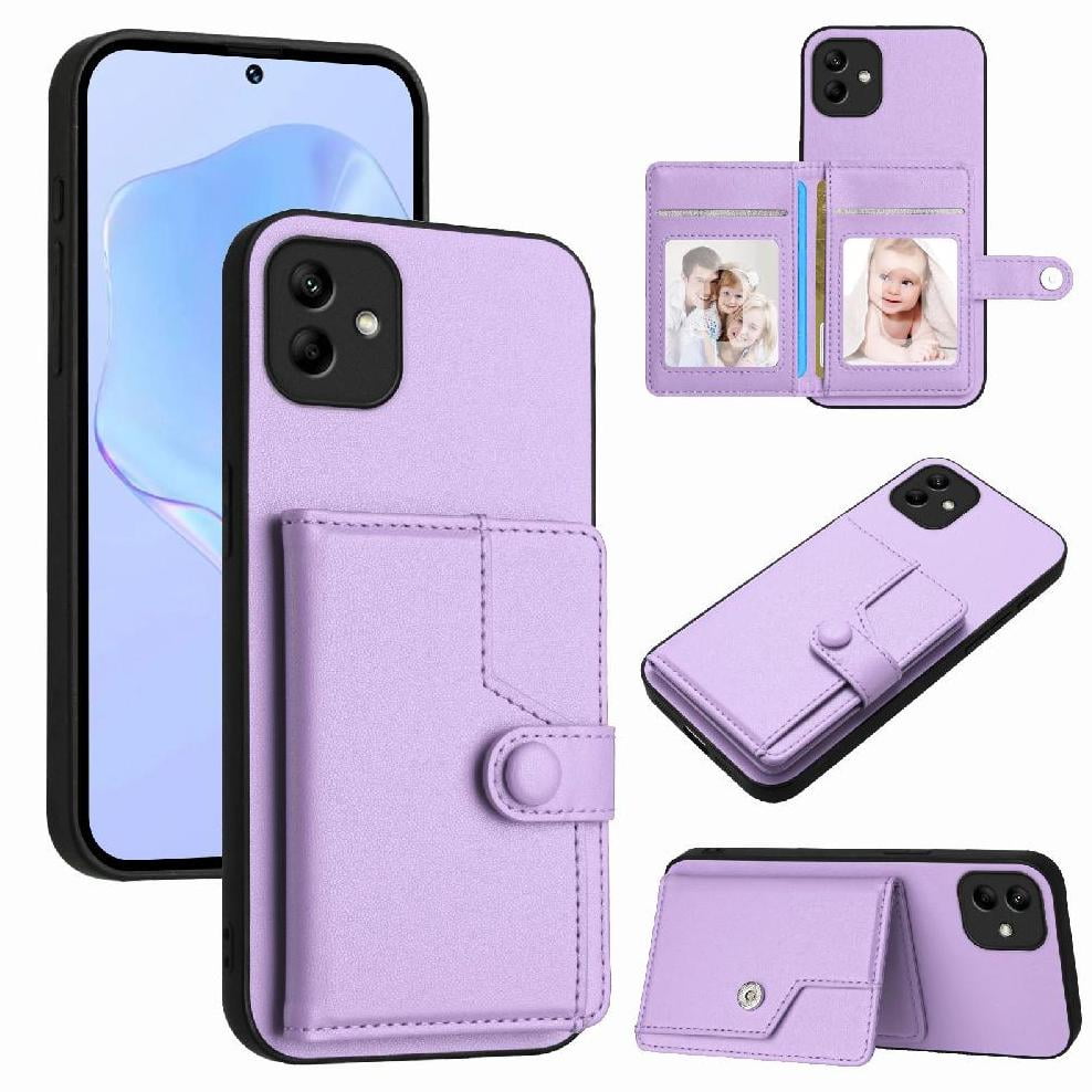 Foxdock Funda Para Samsung Galaxy A04 Con Bloqueo Rfid - Diseño Elegante Con Cierre De Botón