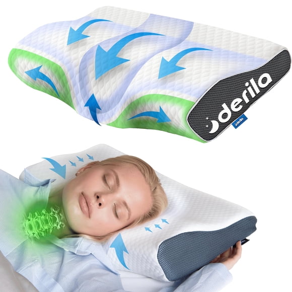 Almohada De Espuma Viscoelástica Cervical Tamaño Queen Para Dormir