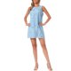 thumbnail image 2 of INSPIRE CHIC Vestido de Encaje para Mujer con Ojal Floral Sin Mangas Verano Casual Línea A Mini Vestidos XL Azul, 2 of 6