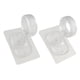 thumbnail image 5 of 2 Soportes Para Barra De Cortina De Techo, Soportes De Montaje Para Dormitorio De Hotel, Sala De Estar, Transparentes, 5 of 5