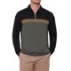 thumbnail image 1 of INSPIRE CHIC Camisa Polo de Hombre con Contraste, Cremallera, Manga Larga, Estilo Vintage, Camisetas de Golf M Gris Oscuro, 1 of 5
