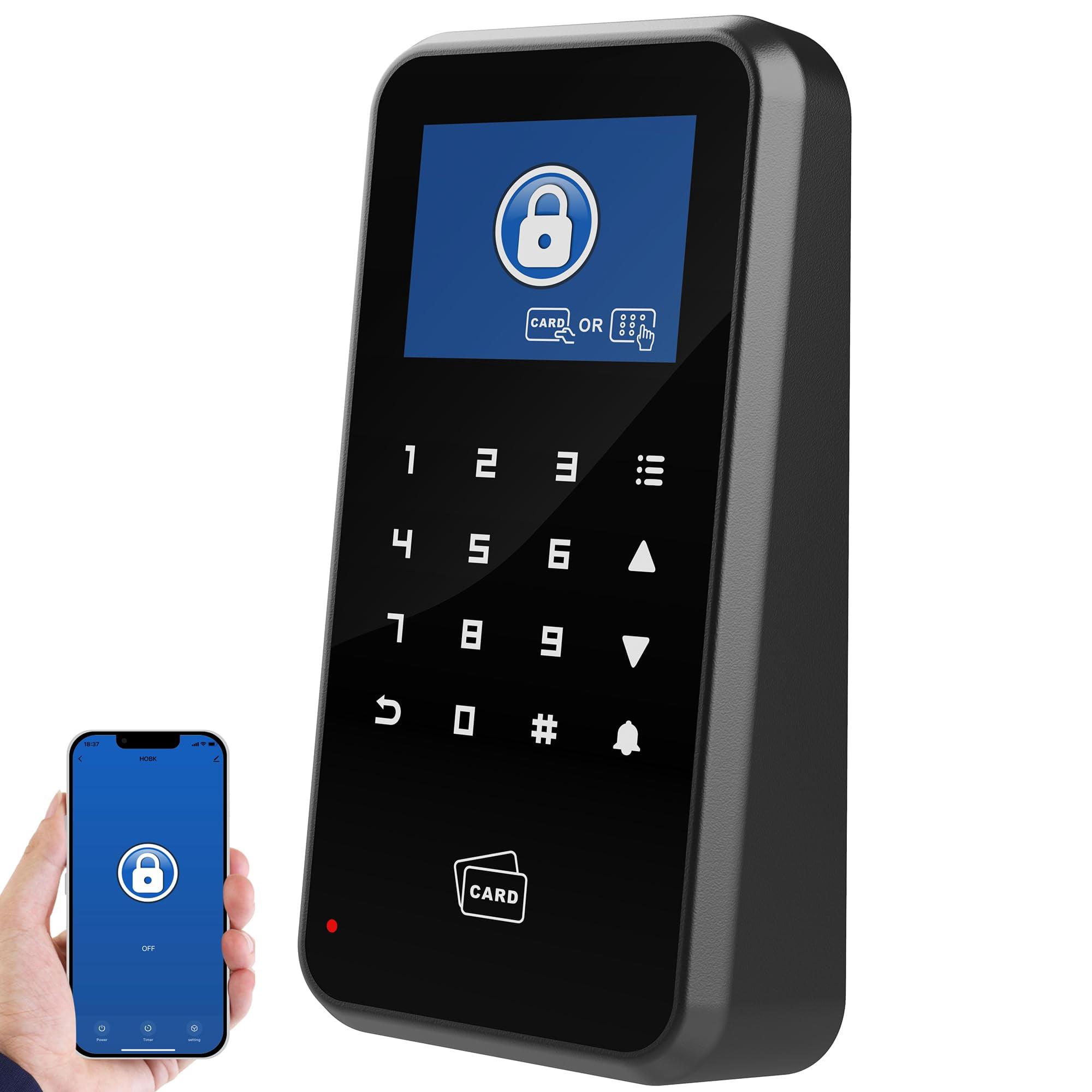 Control De Acceso A Puertas Uhppote Teclado Táctil De 2.4 Pulgadas, 125 Khz, Wifi