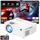thumbnail image 1 of Mini proyector HD 1080p con altavoz, LED de 45 000 horas de vida útil, pantalla de 150'', proyector inteligente para cine en casa y películas al aire libre - Blanco, 1 of 15