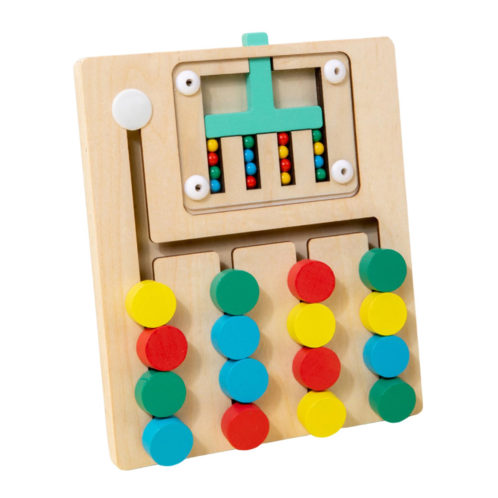 Bothyi - Rompecabezas Deslizante A Juego De Colores, Juguete Para Niños Que Aprenden A Partir De 3 Años, Regalos Navideños Para Niños, 4 Colores