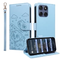 Funda Billetera Foxdock Compatible Con Motorola Edge 60 Fusion 5G, Diseño Perrito Tierno, Ranuras Para Tarjetas Y Soporte Plegable
