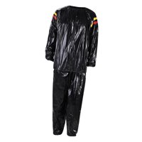Ioensy - Fitness Sauna Suit Mujeres Hombres Quick Sweat Sweat Suit Para Ejercicio Xxxl Negro