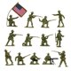 thumbnail image 2 of Figuras de juguete BMC Border Wars El ejército de los Estados Unidos contra los villanos mexicanos, 2 of 9
