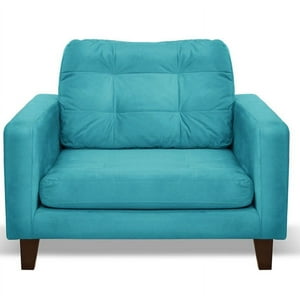 Latam Home - Sofa Napoles 1C Tela Velvet Turquesa