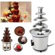 thumbnail image 1 of Juego de olla para fondue, fuente de chocolate, fuente de mantequilla, fuente de dulces, fuente de queso, fuente de chocolate, máquina de fusión eléctrica de 4 niveles, juego de olla para fondue, para, 1 of 6