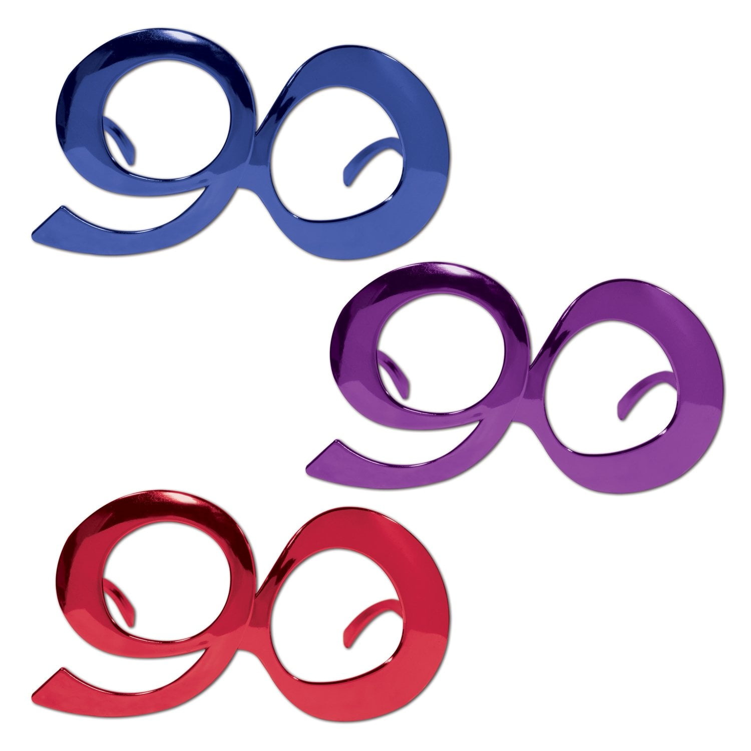 Fanci-frames Beistle Específico Para Cumpleaños, 90 Años, Multicolor