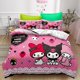 thumbnail image 1 of 3PCS Bedding SetKuromi Comfortable Duvet Cover Set Twin Full Queen King Size Quilt Cover for Kids Teens Bedroom Decoration, 1 of 5