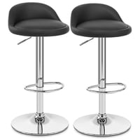 Novahus - Pack 2 Silla Silla Bar Round Negro