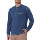 thumbnail image 5 of INSPIRE CHIC Camisetas Henley de Manga Larga con Bolsillo en el Pecho para Hombre Camiseta Básica Casual M Azul Marino, 5 of 6