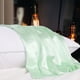 thumbnail image 3 of PiccoCasa Funda de Almohada de Seda de 19 Momme para Almohada Tamaño Queen, Verde Claro, 20"x30", 3 of 7