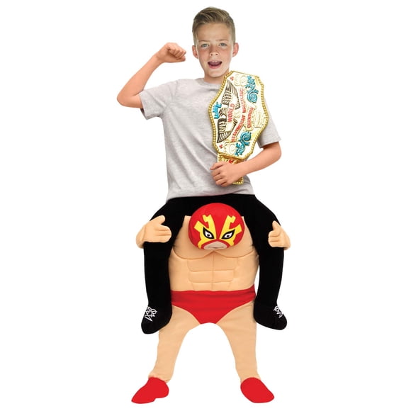 Disfraz de Morph Wrestler Piggy Back para niños, fiesta de Halloween