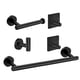 thumbnail image 4 of Juego De Accesorios De Baño De Acero Inoxidable Barra De Toalla Redonda Para Inodoro De Baño Negro, 4 of 6
