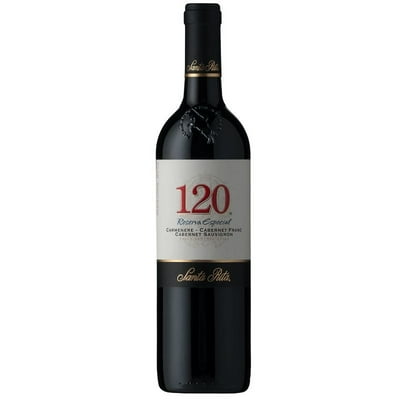 Vino Tinto Blend Carmenere -Cabernet Francés - Cabernet Sauvignon Reserva 13° Botella 750 Cc 120