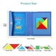 thumbnail image 2 of Blue Wooden Magnetic Tangram Jigsaw 3D Puzzle Book, Kids Color And Shape Learning Montessori Educational Toys,Children Mathematics Teaching Aids Games, 2 of 3