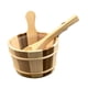 thumbnail image 3 of Cubo Y Cucharón De Madera Para Sauna, Portátil, De Gran Capacidad, Para Baño, Sauna De Hotel, 3 of 3