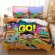 thumbnail image 1 of edTeen Titans Go Bedding Sets exquisite bed supplies set duvet cover bed comforter set luxury birthday gift, 1 of 5
