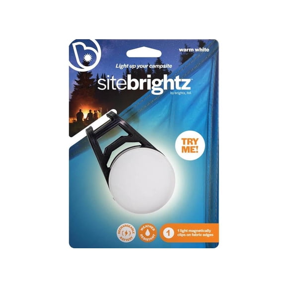 Lámpara LED para camping Brightz SiteBrightz blanca, 4,4 x 19 x 191 cm