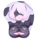 thumbnail image 1 of Alfombrillas de ratón Boo Ace 2B Anime con reposamuñecas, 1 of 8