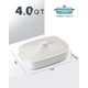 thumbnail image 3 of Fuente para Cazuela Lareina 4 qt Blanca con Tapa, 3 of 8