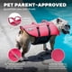 thumbnail image 5 of Chaleco salvavidas para perros Outward Hound Granby Splash rosa, talla M, 5 of 7