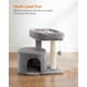 thumbnail image 3 of Cat Tree Feandrea UPCT50W gris claro para espacios pequeños, 3 of 8